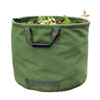 Portable Foldable Large Waste Bag Garden Leaves Waste Waterproof Canvas Camping Reusable Trash Storage Container reusable yard w