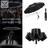 2022 Fashion Portable Folding Automatic Umbrella 10 Ribs Rain Wind Resistant Trip Sun Umbrellas Reverse Business Umbrella