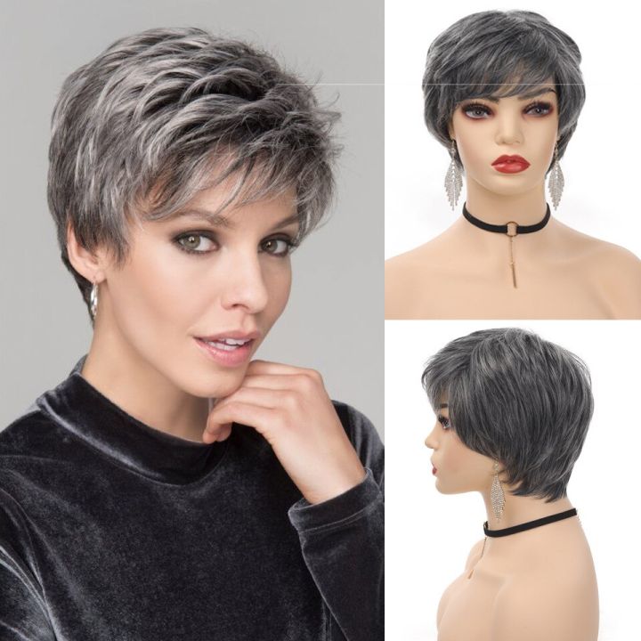 ahairz-synthetic-gray-white-short-bob-curly-wig-with-bangs-no-lace-wigs-for-women-cosplay-daily-wear-pixie-cut-fake-hair