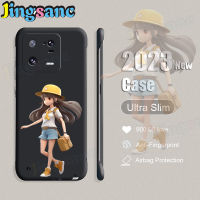 Jingsanc เคสลายการ์ตูนแบบไร้ขอบสำหรับ Xiaomi 13 Pro/ Xiaomi 13เคสโทรศัพท์บางพิเศษสีด้านสวยงามพีซีฝาหลังป้องกันการกระแทก Xiaomi 13 Pro/ Xiaomi 13