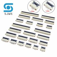 10pcs 0.5mm 1mm Pitch FPC FFC Under Clamshell Socket Flat Cable Connector 4P 5P 6P 8P 10P 12P 14P 16P 20P 22P 24P 30P 34P 40P 50