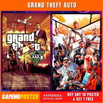 GTA 5 Poster San Andreas Poster Gta 5 Video Game Room Decor Gta Poster  Poster Room Decor 