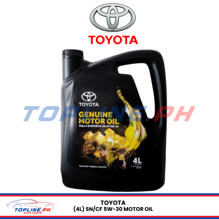 Toyota (4L) Fully Synthetic SN/CF 5W-30 Motor Oil | Lazada PH