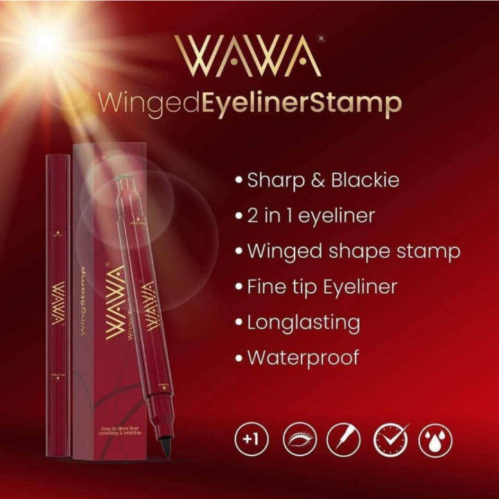 ♙EASY EYELINER WITH WAWA WINGED EYELINER STAMP Lazada