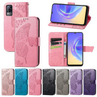 สำหรับ Vivo V9 V15 V15 Pro V20 Pro V20 SE V23 V23e V23 Pro V27E เคสกระเป๋าเงินฝาปิดแบบแม่เหล็กหนังกระเป๋าเก็บบัตรฝาครอบโทรศัพท์กับสายคาดที่คล้องผีเสื้อ