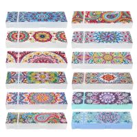 DIY Special Shaped 5D Diamond Painting Stationery Pencil Box Rhinestones Diamond Embroidery Mandala pattern Storage Case Gifts