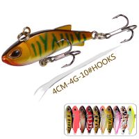 Winter Mini Vib Sinking Ice Bass Crankbait Fishing Lures Ratlin Wobblers Vibration Artificial Bait For Fishing Tackle SwimbaitLures Baits