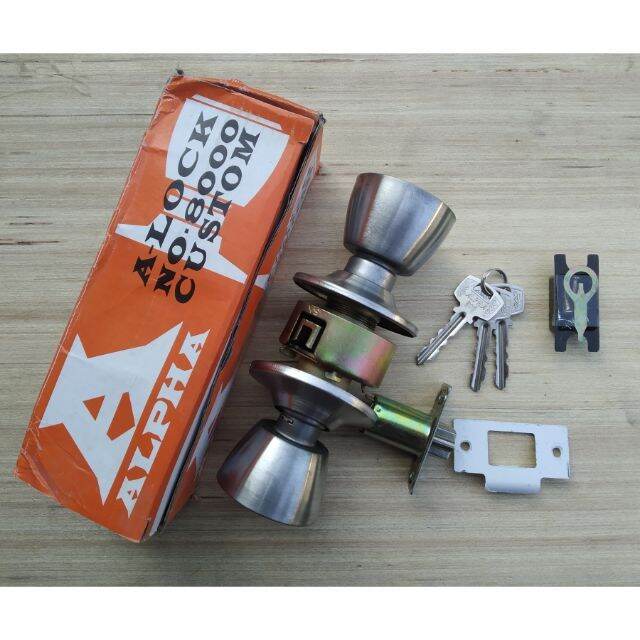ALPHA S/S DOORKNOB LOCK SET door knob lockset Lazada PH