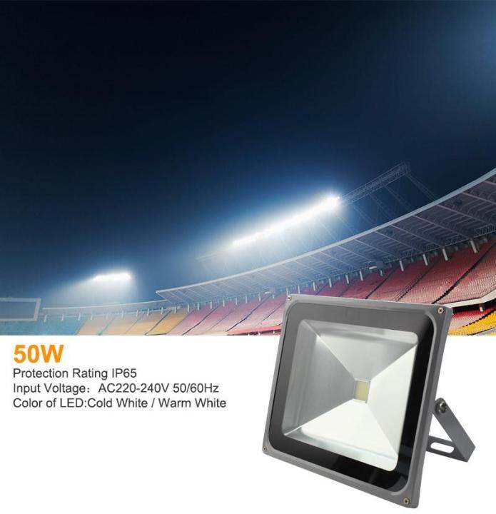 led-flood-light-50w-ไฟสปอร์ตไลท์50w-แสงส้ม-warmwhite