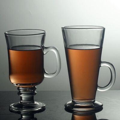 ◇  Wholesale special offer Irish latte coffee cup cold drink flower tea milk heat-resistant glass clearance