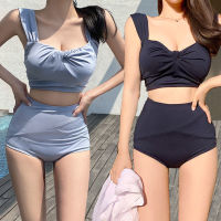 ?พร้อมส่งจากไทย? ชุดว่ายน้ำ bikini ชุดว่ายน้ำทูพีซ ชุดว่ายน้ำบิกินี่ มี 2 สี