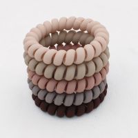 hot【cw】 5Pcs/set New Fashion Matt Wire Elastic Hair Band Frosted Cord Rubber Tie Stretch