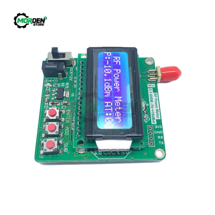 1-600mhz-power-meter-digital-lcd-rf-power-meter-75-16-dbm-ค่าการลดทอนความถี่วิทยุที่ลดทอน-db-module