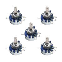 5PCS Carbon Potentiometer WH5-1A 470R/1K/1K5/2K2/4K7/10K/22K/47K/100K/220K/470K/1M Ohm 3-Terminals Taper Industrial es