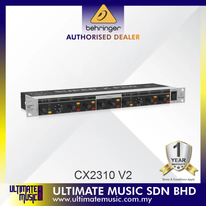 BEHRINGER SUPERX PRO CX2310 V2 HighPrecision Stereo 2Way/Mono 3Way