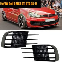 2ชิ้น/ชุดไฟตัดหมอกกระจังหน้าตกแต่งกันชนหน้าปลอมแยกสำหรับ Volkswagen VW Golf 6 MK6 GTI GTD 2008-2013อุปกรณ์เสริมรถยนต์