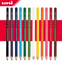 12ชิ้นล็อต Uni จาระบีดินสอขี้ผึ้ง12สี7600มือฉีกกระดาษดินสอสีอุตสาหกรรมสำหรับการเขียนเครื่องหมาย