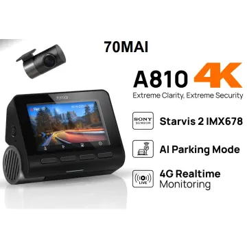 Global 70mai Dash Cam A810 Ultra HD 4K Built-in GPS ADAS Auto