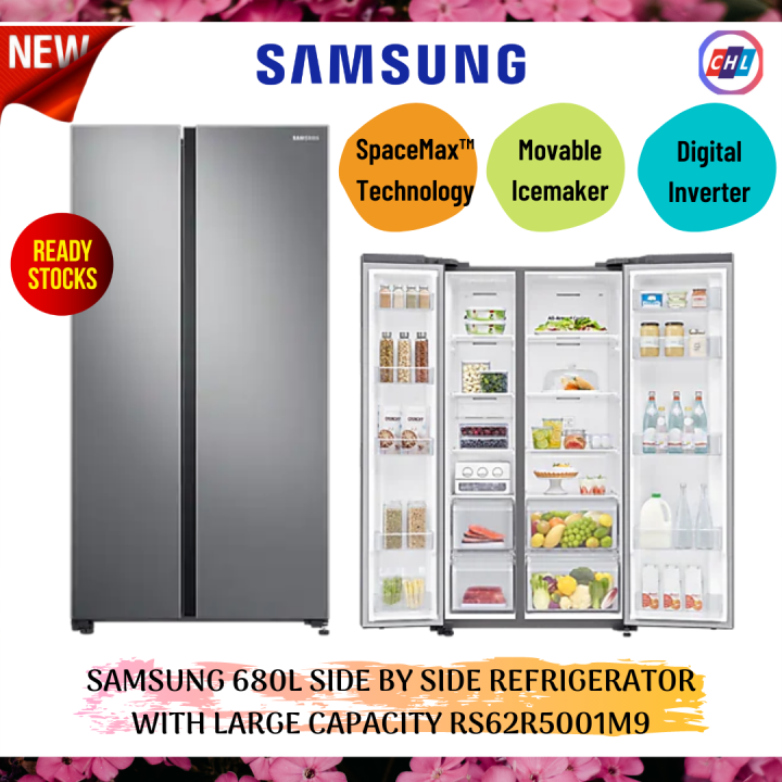 Samsung (AUTHORISED DEALER) 680Liter Side By Side Inverter Refrigerator