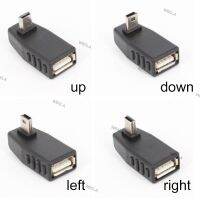 Mini USB 5Pin Male to USB Female 90 Degree Angle Converter Connector OTG Adapter for Car MP3 MP4 Tablets Phone U-Disk 6TH