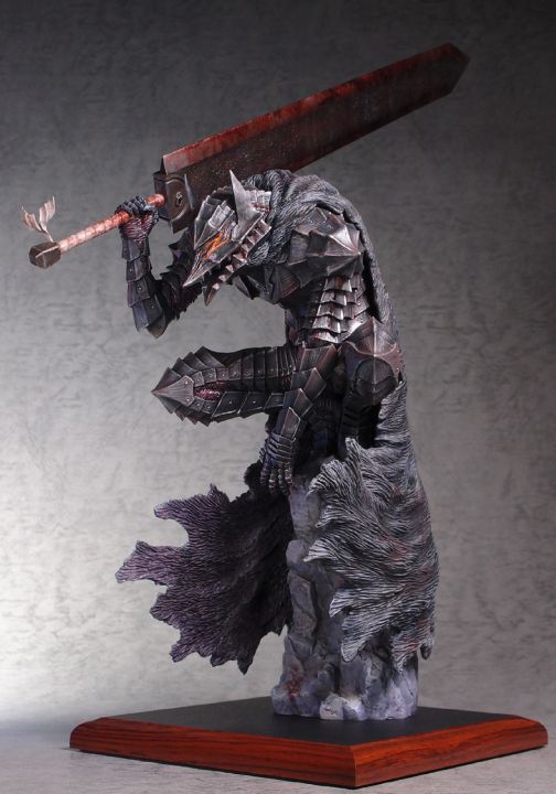 โมเดล-ฟิกเกอร์-gecco-studio-จากการ์ตูนเรื่อง-berserk-berserker-armor-เบอร์เซิร์ก-นักรบวิปลาส-guts-black-นักรบดํา-กัทส์-1-8-crazed-warriors-ชุดเกราะนักรบคลั่ง-soldier-swordsman-resin-statue-ver-complet