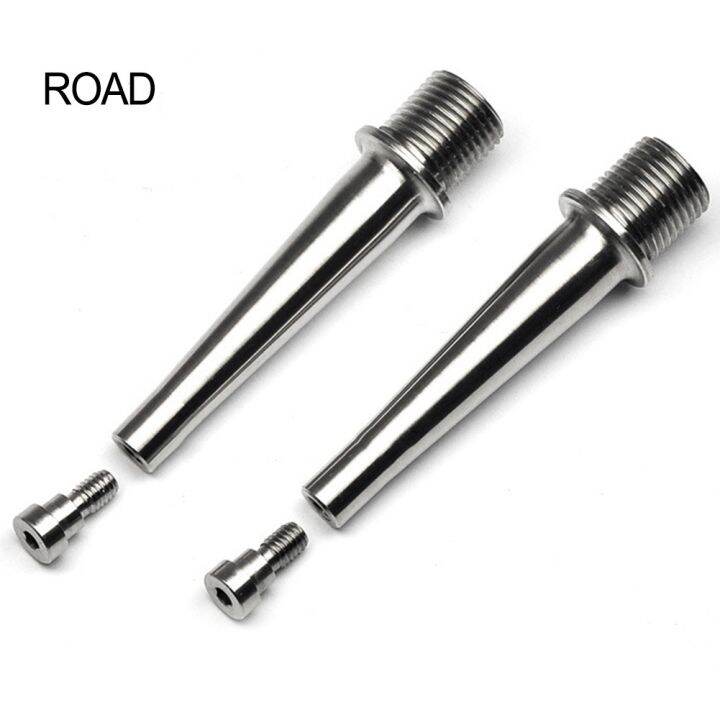 1 Pair Pedal Spindles Lightweight Pedal Spindle Axle Titanium Color