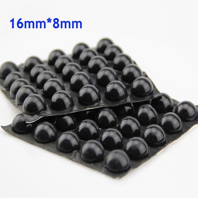 【hot】♤☁  Black/Clear Adhesive Silicone Rubber Feet 8pcs/16pcs 16mmx8mm Soft Anti Bumpers Shockproof Shock Absorber Glue