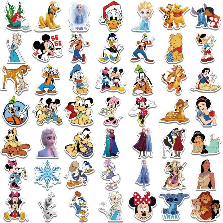 50-100pcs-disney-mixed-cartoon-stickers-movie-decals-diy-laptop-phone-guitar-luggage-bottles-waterproof-gift-sticker-kid-toy