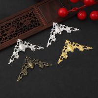 XHLXH 10Pcs Decorative DIY Golden Carved Scrapbook Furniture Protector Corner Protector Ornament Corner Brackets