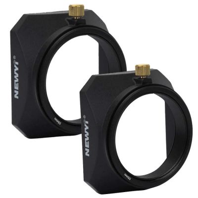 ♣ NEWYI 55mm 58mm Square Shape Lens Hood Screw Mount Accessory Universal for Mirrorless Cameras Digital Video Camera Lens