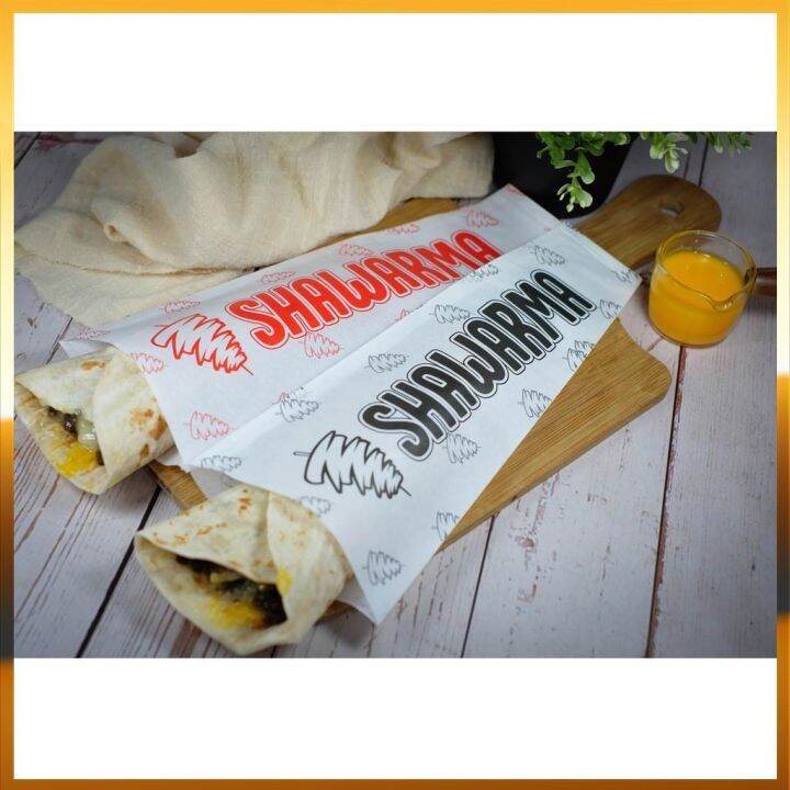 Shawarma Wrapper with Design Greaseproof Paper | Lazada PH