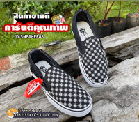 รองเท้าVans-หลุยส์☑️ สีดำ (ควรเผื่อไซส์) รองเท้าผ้าใบ รองเท้าลำลอง รองเท้าแฟชั่น รับประกันสินค้า