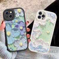 【Great. Cell phone case】 เคส OPPO A15 A15S A35 A5S A16 A16S A76 A96 A95 A74 A54 A92 A83 A3S A31 F9 A7 F11 A12นิ่มทรงรีเลนส์เคสครอบโทรศัพท์ป้องกันเมฆดอกไม้