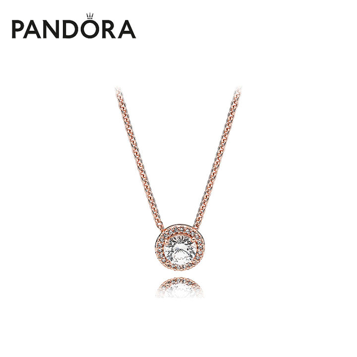 maksimere At vise Kig forbi Pandoraˉ necklace Pandoraˉ rose gold classic elegant 386240CZ clavicle  necklace fashion temperament female necklace | Lazada PH