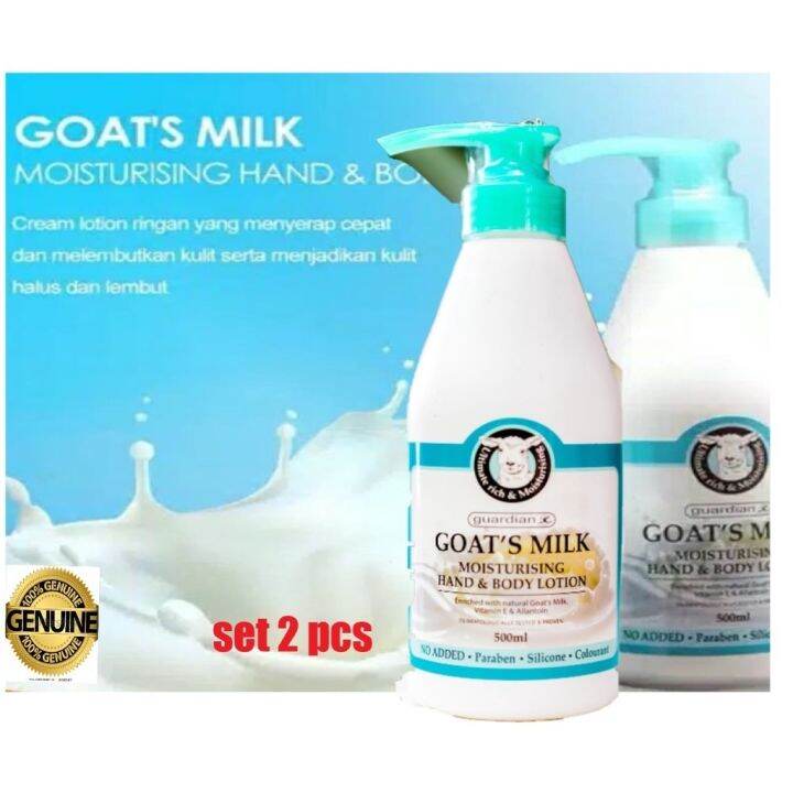 (BUNDLE SET )MALAYSIA Guardian Goat's Milk Moisturising Hand and Body