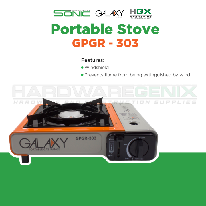 GALAXY Portable Butane Gas Stove (GPGR303) Lazada PH