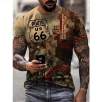 Mens Loose Short-sleeved Tee Round Neck Printed T-shirts for Men Women Couples Casual Printed Short-sleeved Tops {in store}