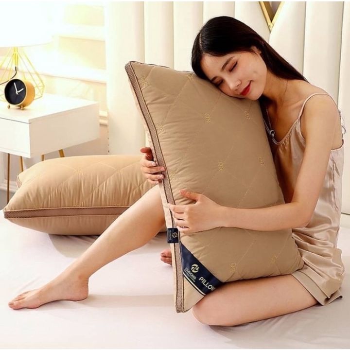 pillow-soft-หมอน-qr-hilton-เกรดพรีเมี่ยม-หมอนเพื่อสุขภาพ-ราคาประหยัด-หมอนหนุนเพื่อสุขภาพ-หมอนผ้าฝ้ายแท้-ป้องกันไรฝุ่น