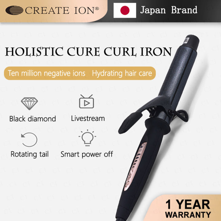 Japan Original CREATE ION HOLISTIC CURE CURL IRON 26/32mm Electric