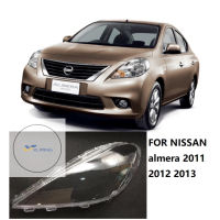 Xuming เลนส์ไฟหน้ารถสำหรับ Nissan Almera 2011 2012 2013ฝาครอบไฟหน้ารถเปลี่ยนเลนส์ Auto Shell Cover