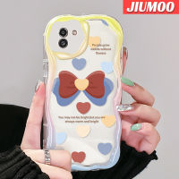 JIUMOO เคส F02s A03 M02 A03s แบบนิ่ม,ฝาครอบป้องกัน A02ปลอกสำหรับ Samsung นิ่มเคสเนื้อครีม A02s ป้องกันการตกหล่นเจลเลนส์กล้องถ่ายรูป