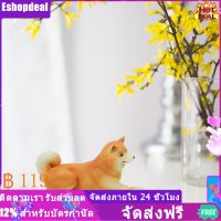 Eshopdeal【New】 ตุ๊กตาสุนัขจำลองเดสก์ท็อปสุนัขรุ่นตุ๊กตาสุนัขเครื่องประดับตกแต่งโต๊ะ