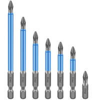 7ชิ้นหลายขนาด14 "Hex S Hank เหมาะกับแม่เหล็ก PH2ยาวถึงไขควงไฟฟ้าบิต Exactness เดียวฟิลลิปหัวเครื่องมือไฟฟ้า