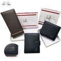 Dunhill Men Leather Wallet (with ) Lelaki Black Hitam Quality Baik Gift New 9.5 Cmx 11cm