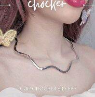 CHOCKER เงินแท้92.5% แบบแข็ง ทรงตัวได้ดี หน้ากว้าง 4 mm. หนัก 2.1 บาทตัน ยาว 16 นิ้ว(งานไทย)