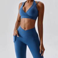 Yoga Set Woman Gym Set Women Fitness Sportswear Sports Set Workout Clothes For Women Sports Bra Yoga Pants Crop Top Tracksuit