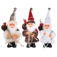 Christmas Santa Claus Doll Decorative Desktop Santa Claus Figure Santa Figurine Ornament Xmas Christmas decor for home