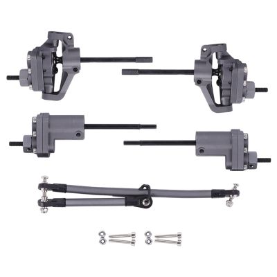 AR44 Axle Metal Front and Rear Portal Axle Set for Axial SCX10 II 90046 1/10 RC Crawler Car Upgrades Parts Accessories