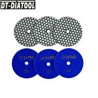 DT-DIATOOL 6pcs/12pcs Dry Polishing Pads Resin Bond Flexible For Marble Ceramic 4 /100mm Grit 50 Granite Sanding Disc