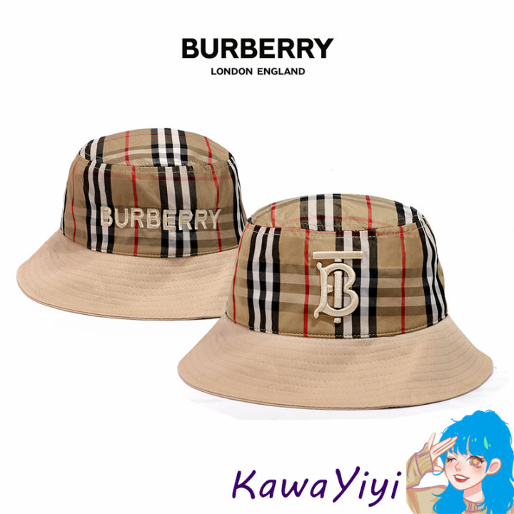 perfect-tokyo-ins-hat-burberry-uv-protection-bucket-hat-men-amp-women-fashion-classic-logo-design-outdoor-travel-bivouac-mountain-climbing